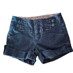 High Waist Blue Shorts with Nautical Design Sailor Size 1 Coastal  Vacation